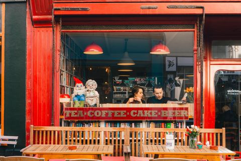 Red Shopfront — Hastings, East Sussex